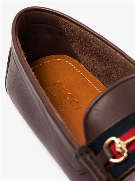 gucci web detail loafers.